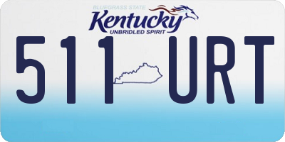 KY license plate 511URT
