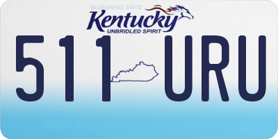 KY license plate 511URU