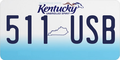KY license plate 511USB