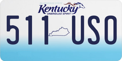 KY license plate 511USO