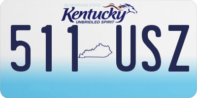 KY license plate 511USZ
