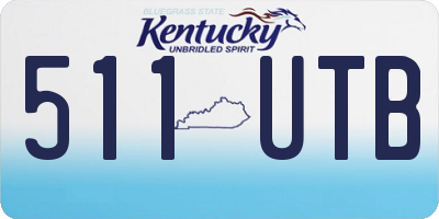 KY license plate 511UTB