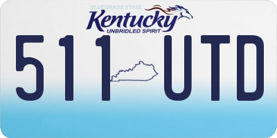 KY license plate 511UTD