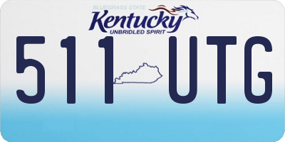 KY license plate 511UTG