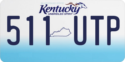 KY license plate 511UTP