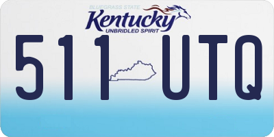 KY license plate 511UTQ