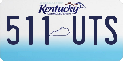 KY license plate 511UTS