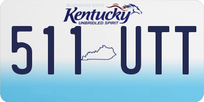 KY license plate 511UTT