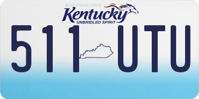 KY license plate 511UTU