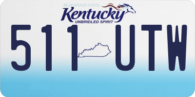 KY license plate 511UTW