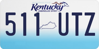 KY license plate 511UTZ