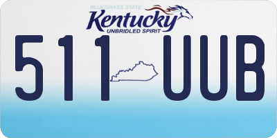 KY license plate 511UUB