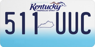 KY license plate 511UUC