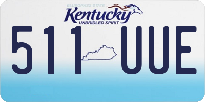 KY license plate 511UUE