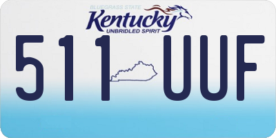 KY license plate 511UUF