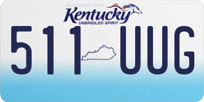 KY license plate 511UUG