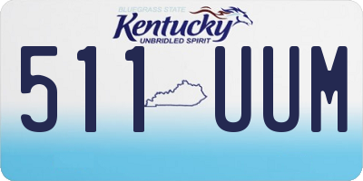 KY license plate 511UUM