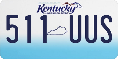 KY license plate 511UUS