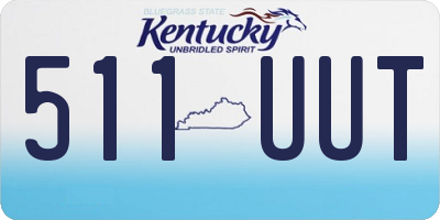 KY license plate 511UUT