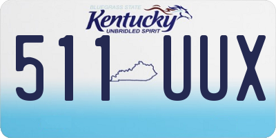 KY license plate 511UUX