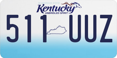 KY license plate 511UUZ