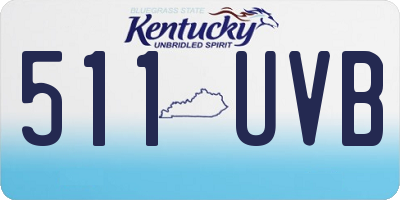 KY license plate 511UVB