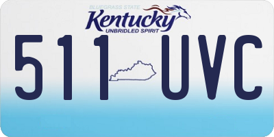 KY license plate 511UVC