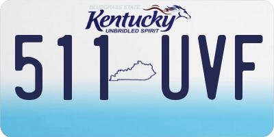 KY license plate 511UVF