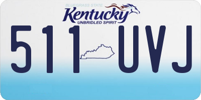 KY license plate 511UVJ