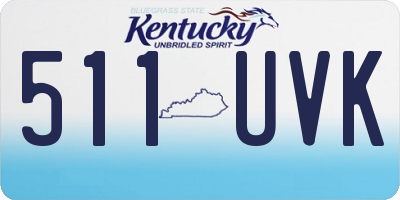 KY license plate 511UVK