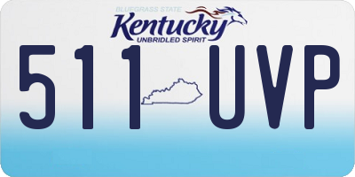 KY license plate 511UVP