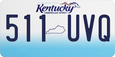 KY license plate 511UVQ