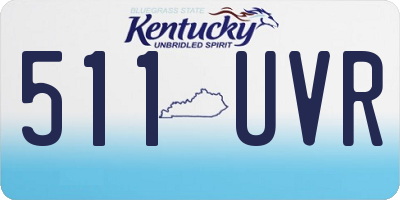 KY license plate 511UVR