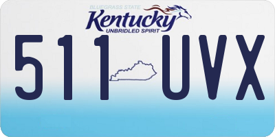 KY license plate 511UVX