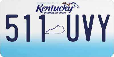 KY license plate 511UVY