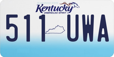 KY license plate 511UWA