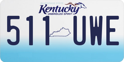 KY license plate 511UWE