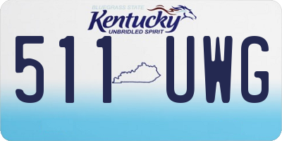 KY license plate 511UWG