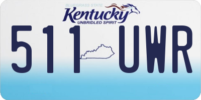 KY license plate 511UWR