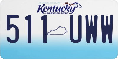 KY license plate 511UWW