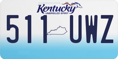 KY license plate 511UWZ