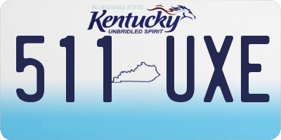 KY license plate 511UXE