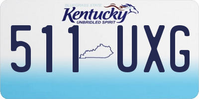 KY license plate 511UXG