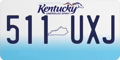 KY license plate 511UXJ