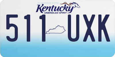 KY license plate 511UXK