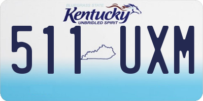 KY license plate 511UXM