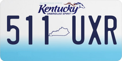 KY license plate 511UXR