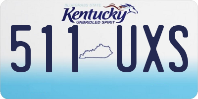 KY license plate 511UXS