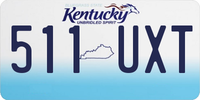 KY license plate 511UXT
