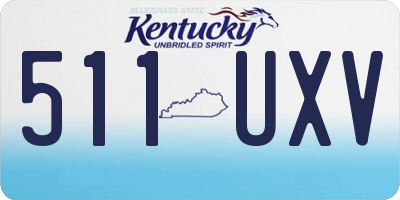 KY license plate 511UXV